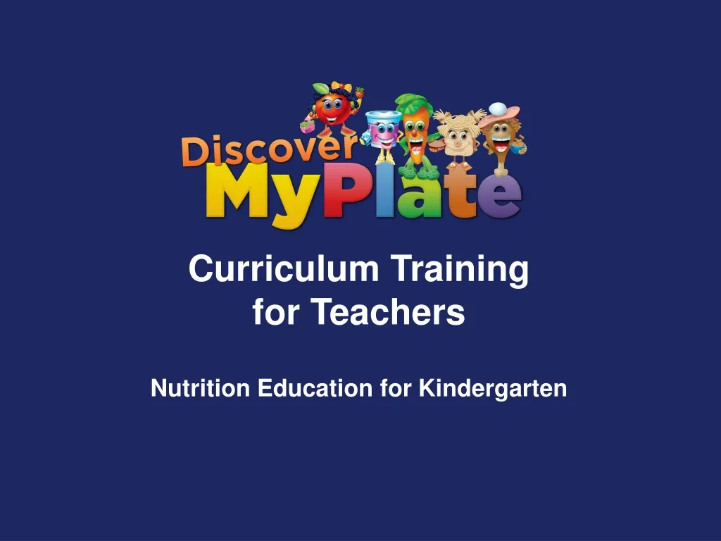 curriculum training for teachers