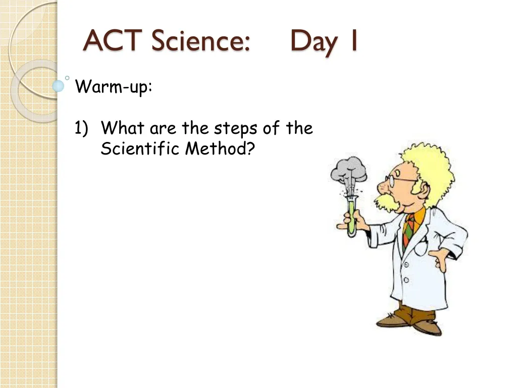 act science day 1