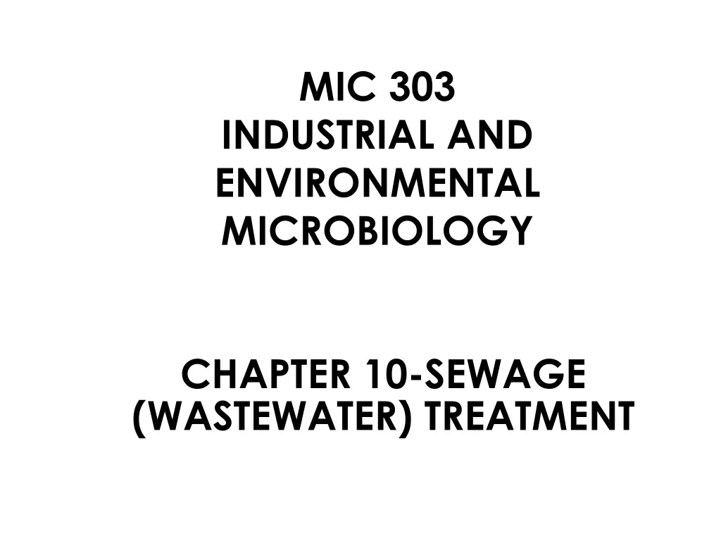 mic 303 industrial and environmental microbiology