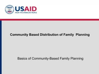 Community Based Distribution of Family Planning - slide 1