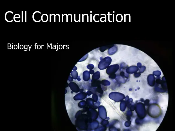 Cell Communication