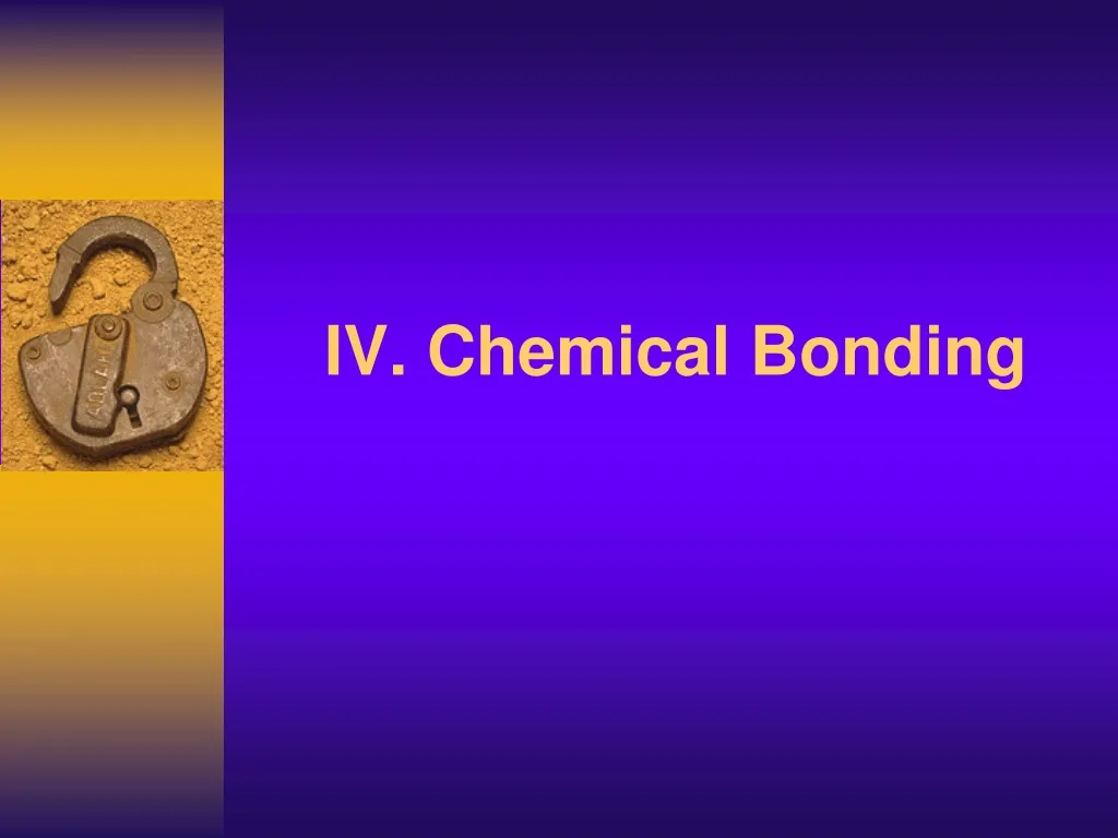 iv chemical bonding