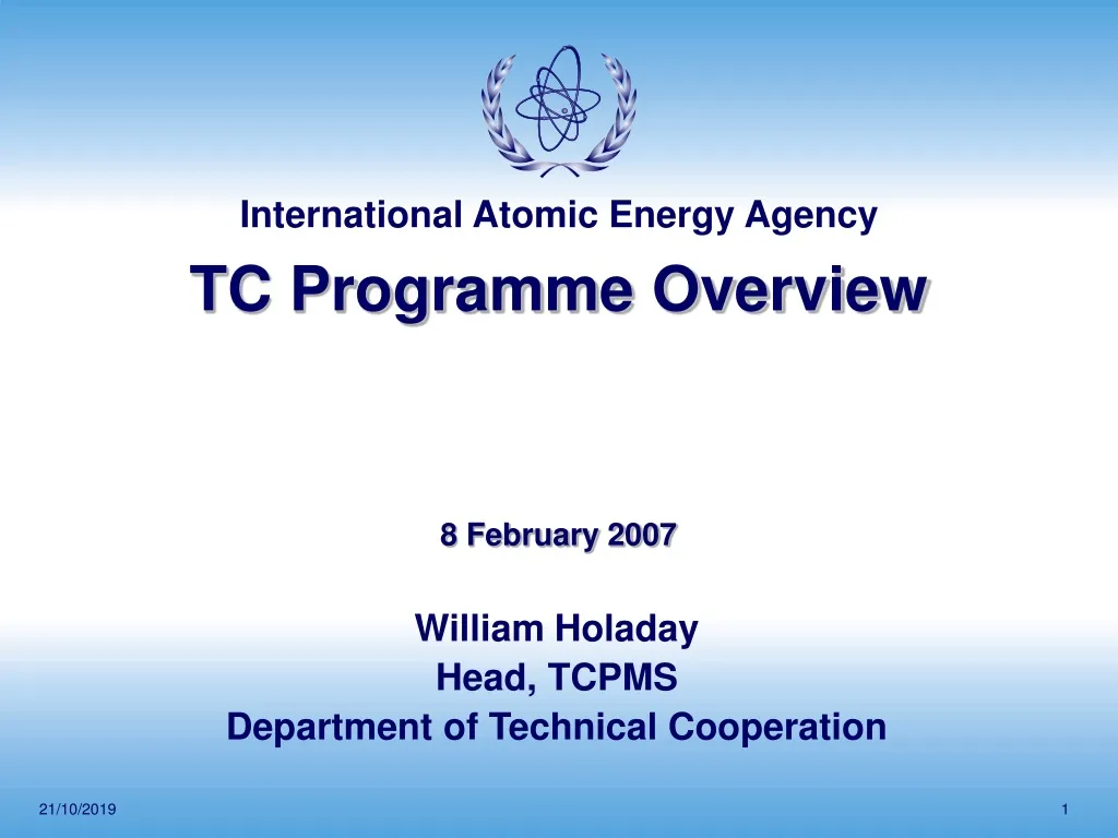 tc programme overview 8 february 2007