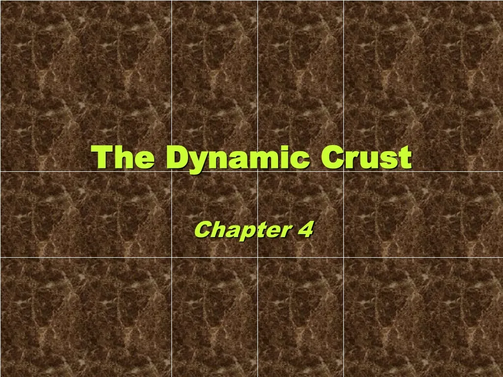 the dynamic crust