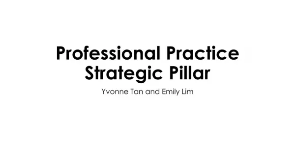 Professional Practice Strategic Pillar