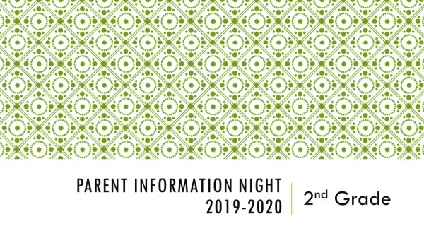 Parent information night 2019-2020