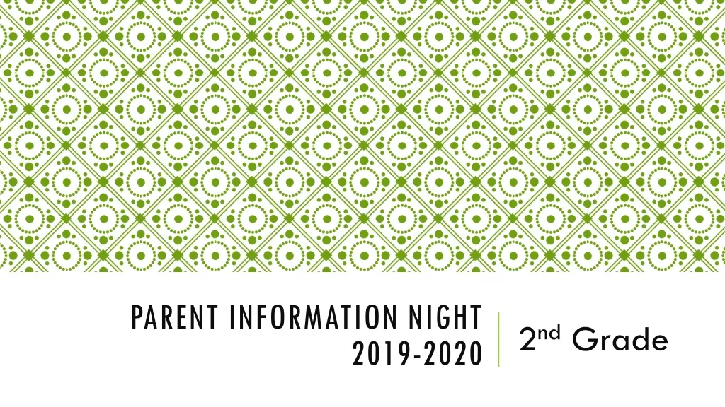 parent information night 2019 2020