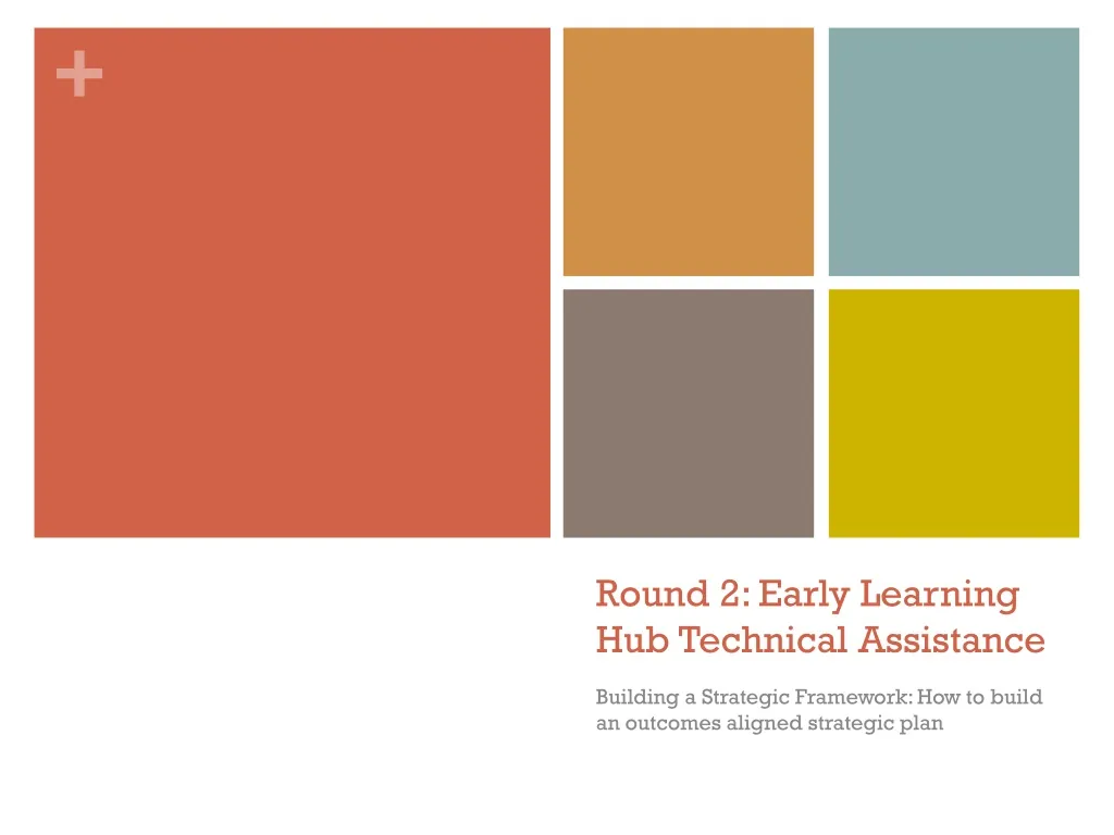 round 2 early learning hub technical assistance