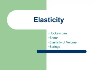 Elasticity - slide 1