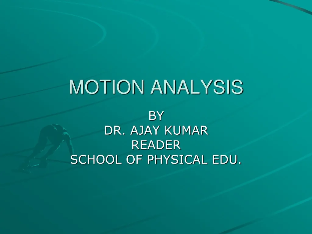 motion analysis