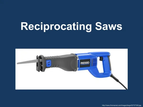 Reciprocating Saws