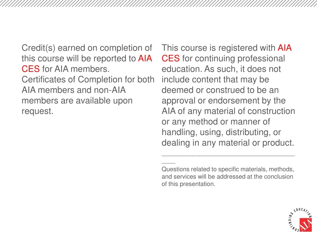 credit s earned on completion of this course will