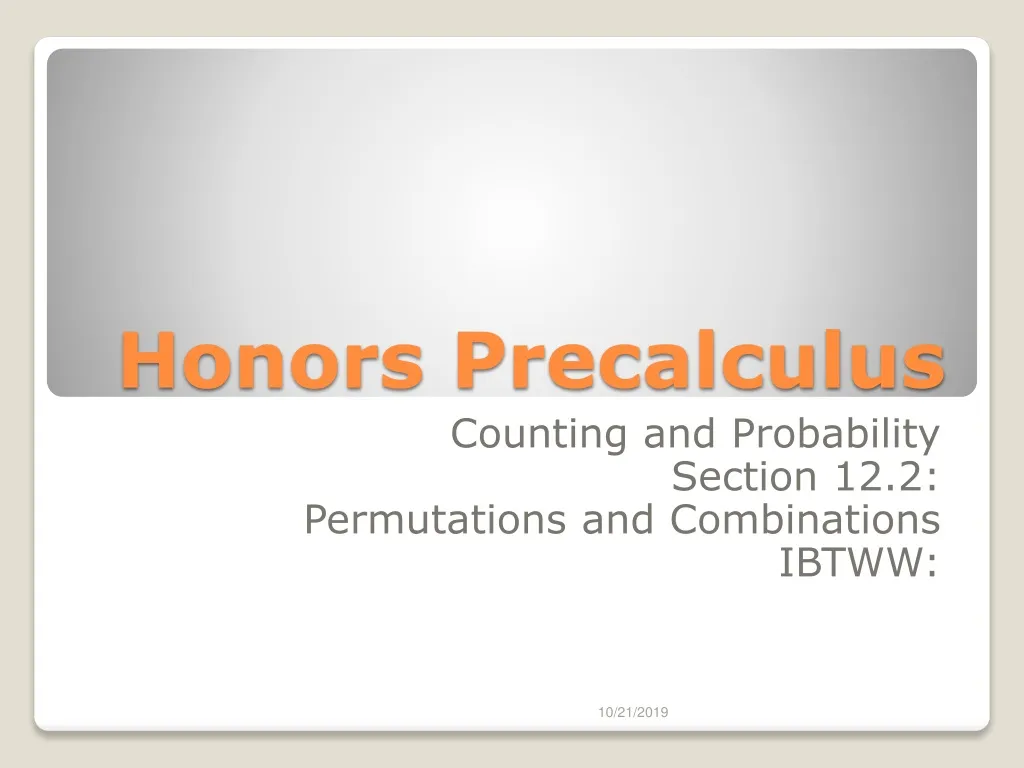 honors precalculus