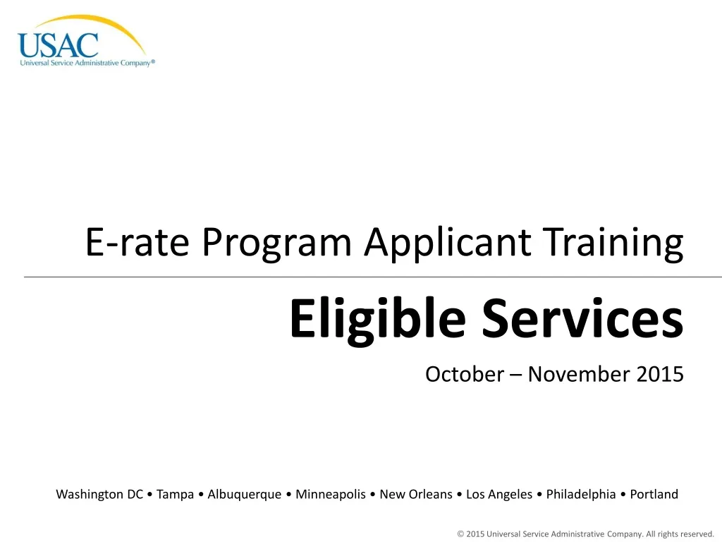 eligible services