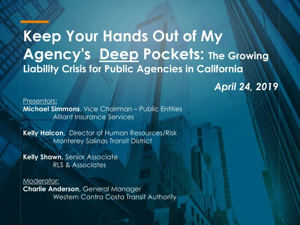 keep your hands out of my agency s deep pockets