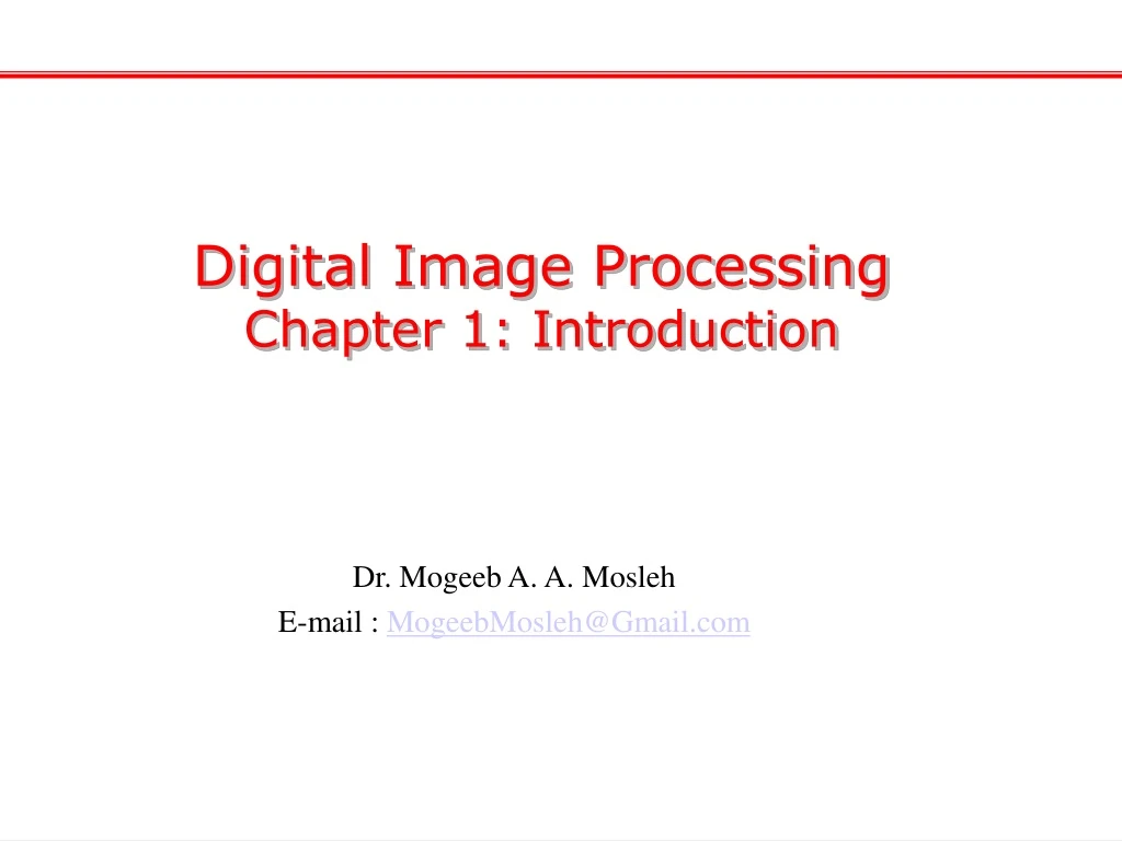 digital image processing chapter 1 introduction