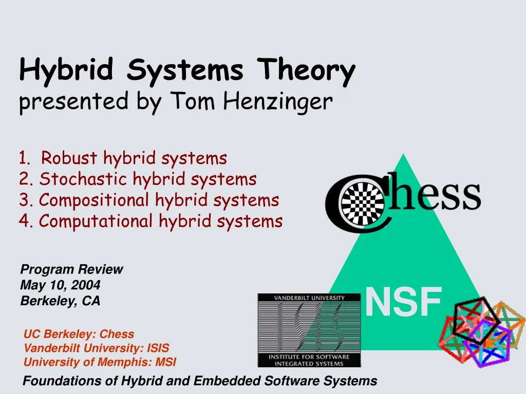 hybrid systems theory presented by tom henzinger
