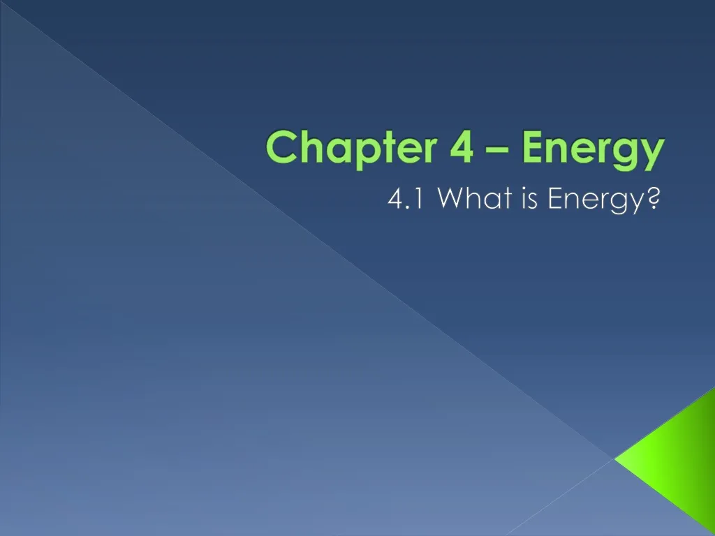 chapter 4 energy