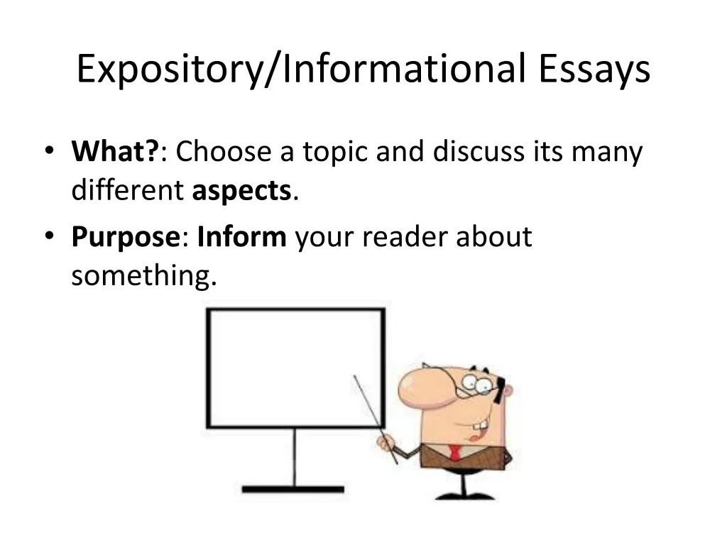 expository informational essays