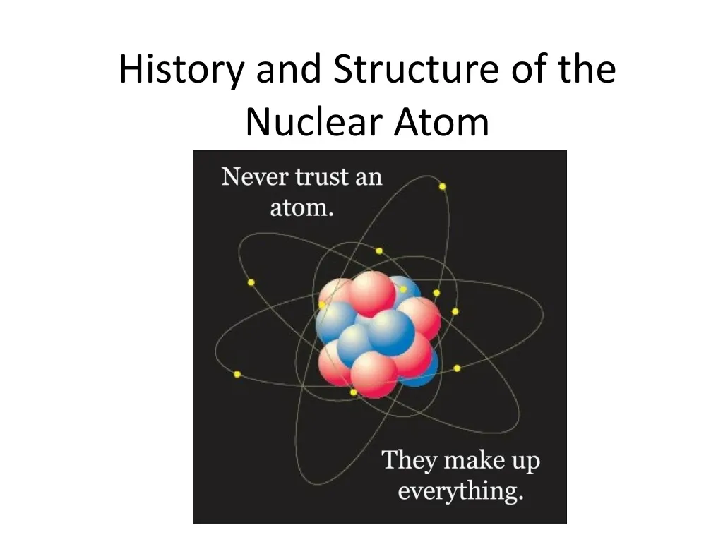 history and structure of the nuclear atom