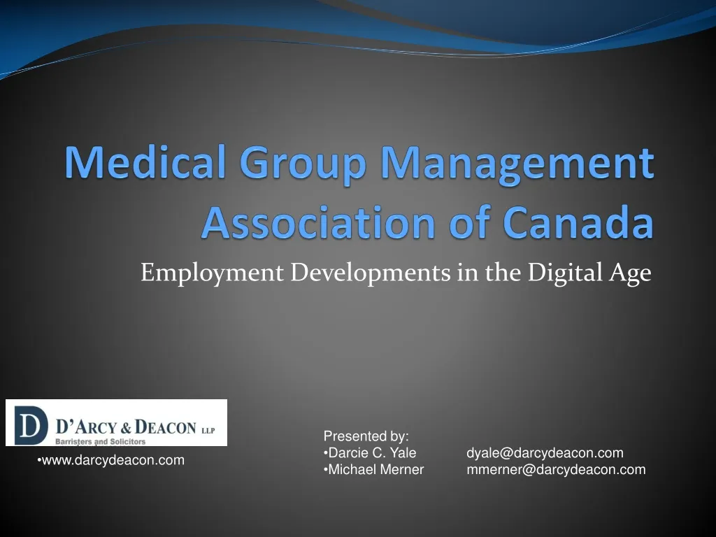 medical group management association of canada