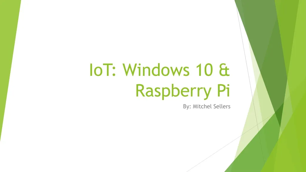 iot windows 10 raspberry pi