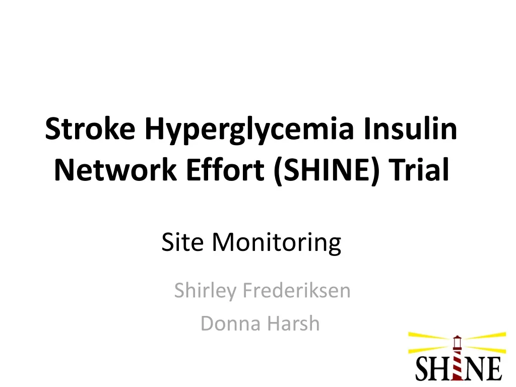 stroke hyperglycemia insulin network effort shine