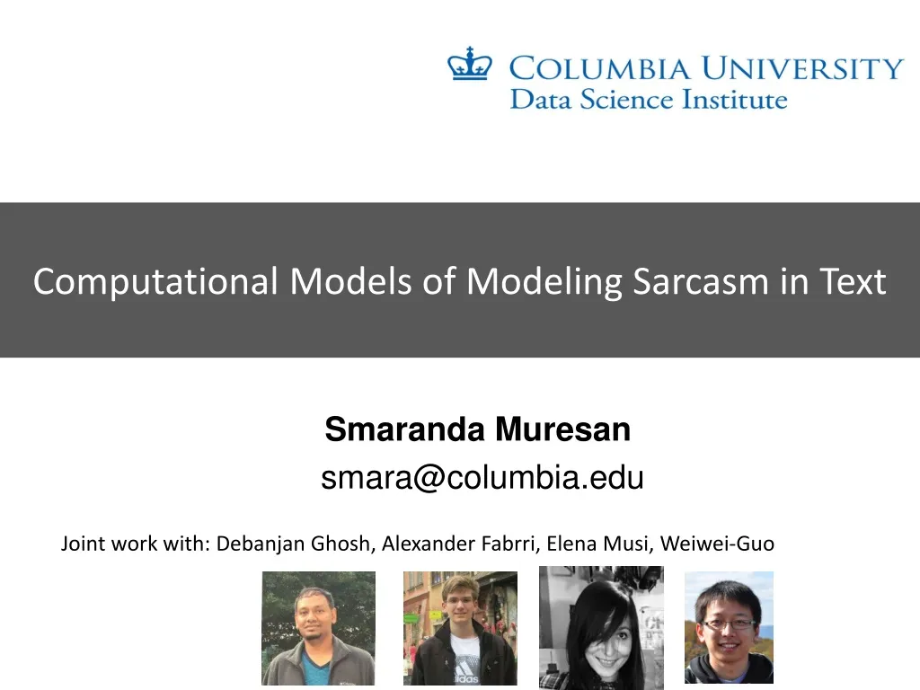 computational models of modeling sarcasm in text