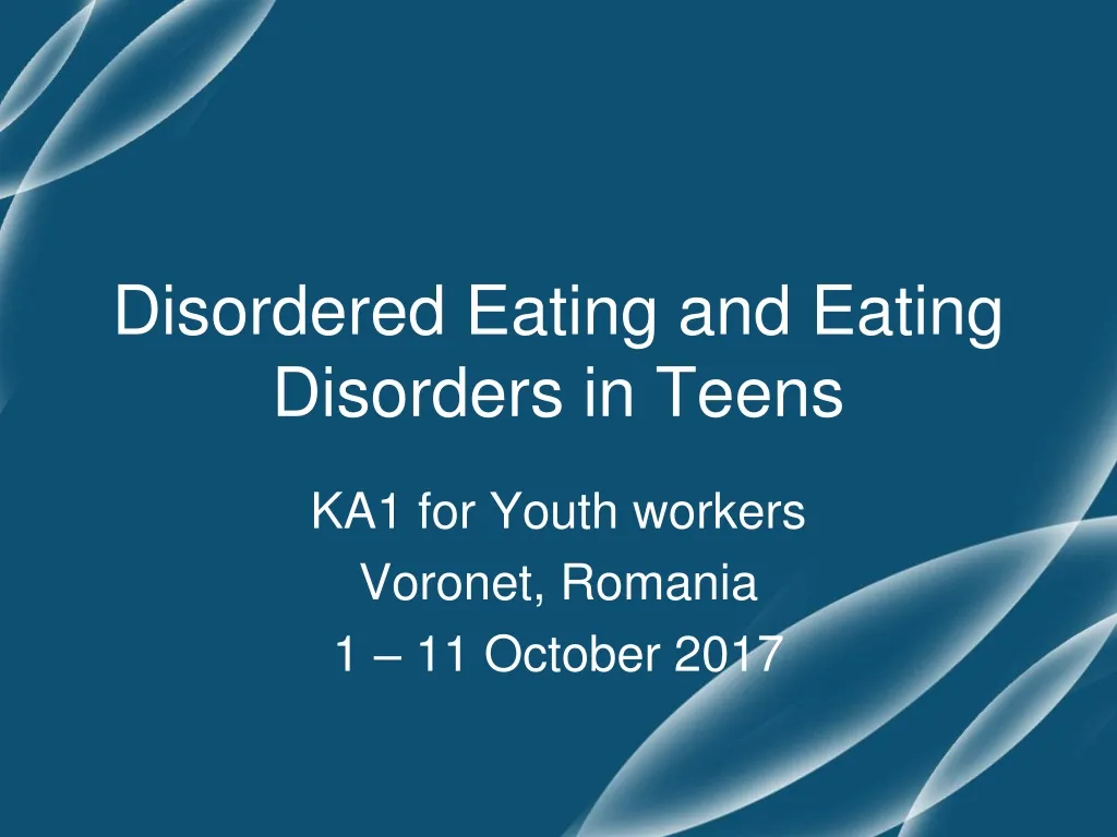disordered eating and eating disorders in teens