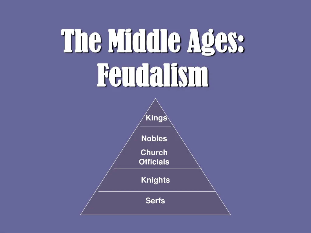 the middle ages feudalism