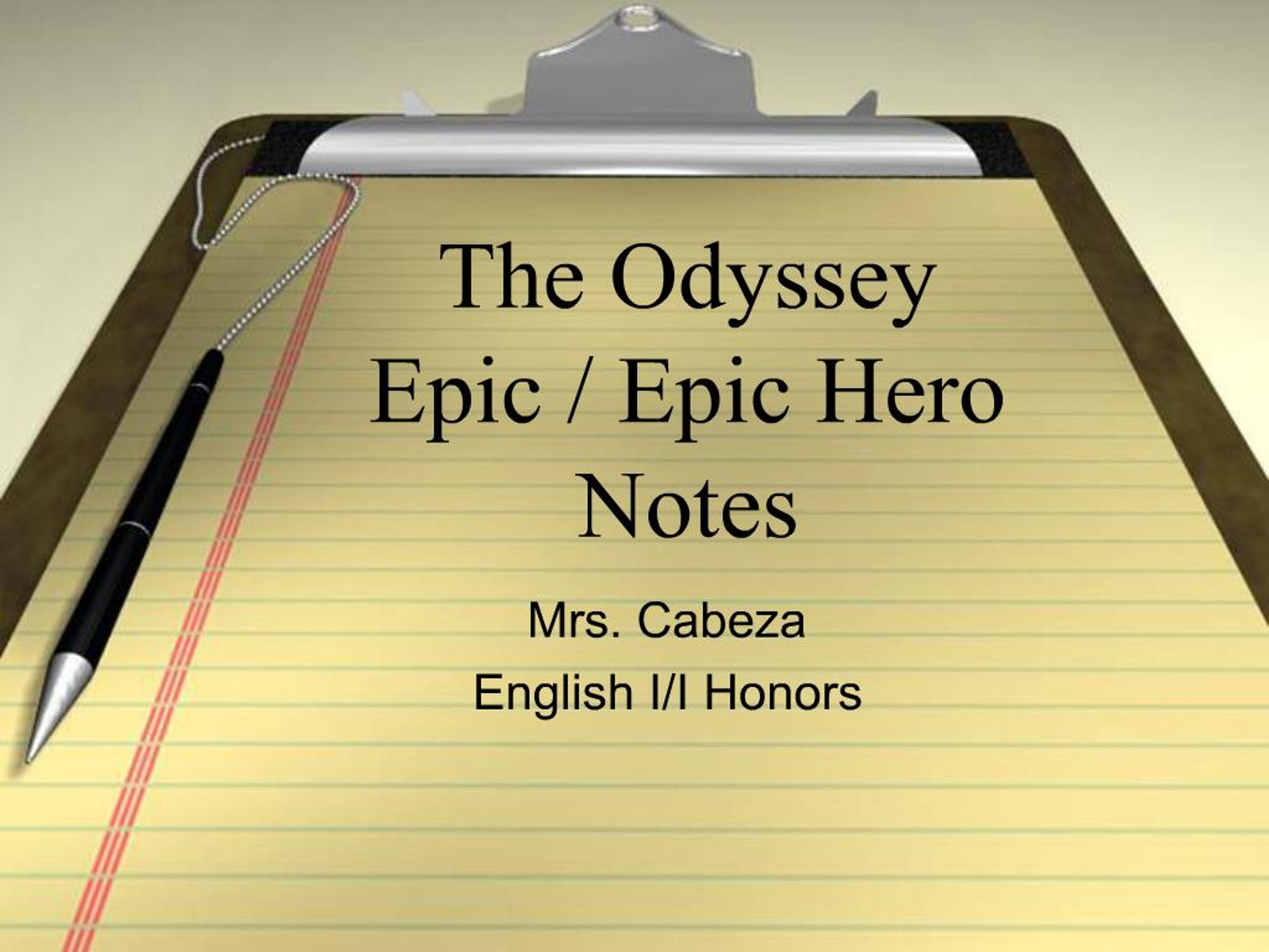 PPT - The Odyssey Epic PowerPoint Presentation, free download - ID:300105