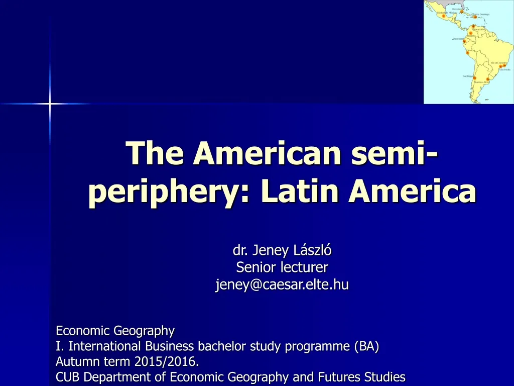 the american semi periphery latin america