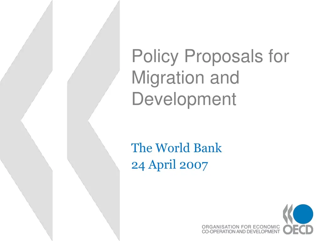 policy proposals for migration and development