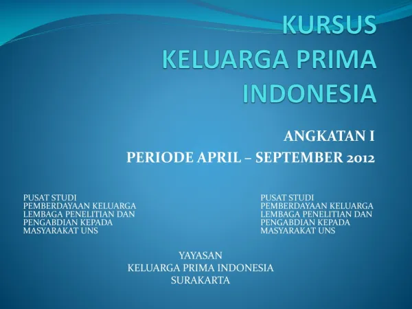 KUSUS KELUARGA PRIMA INDONESIA