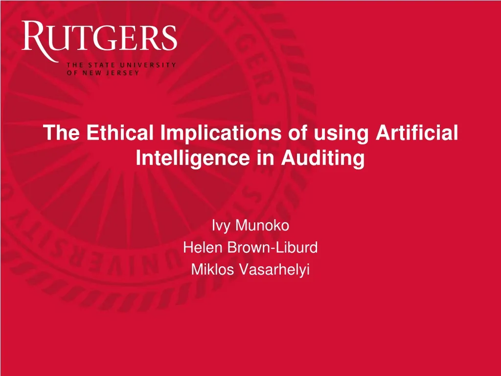 the ethical implications of using artificial intelligence in auditing