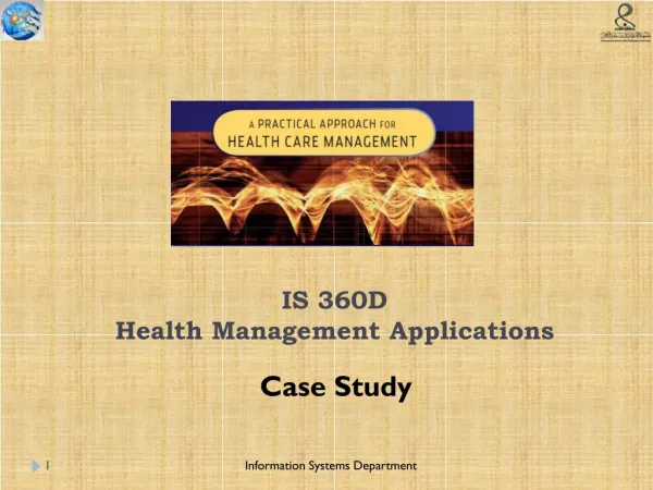 IS 360D Health Management Applications