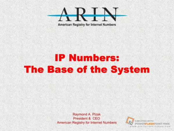 IP Numbers: