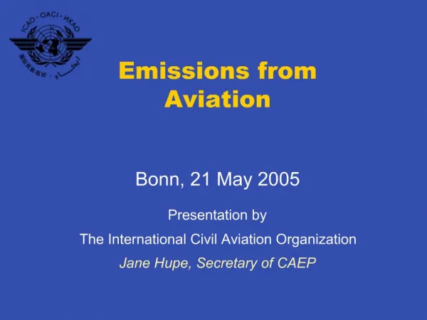 Emissions from Aviation