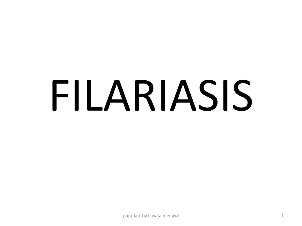 filariasis