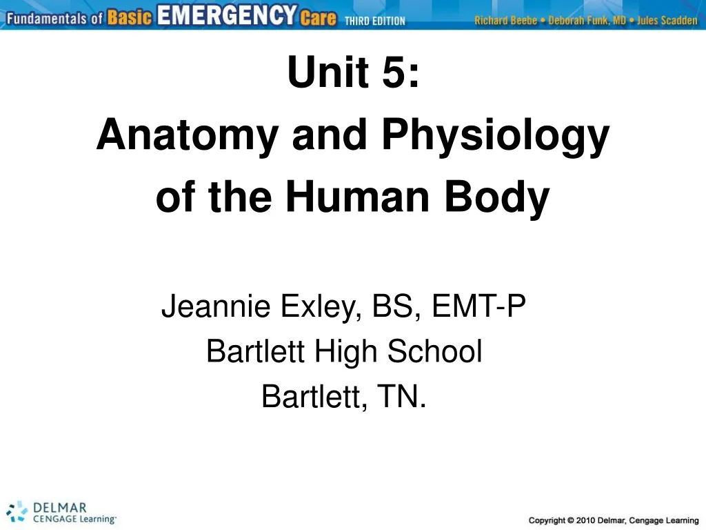 unit 5 anatomy and physiology of the human body