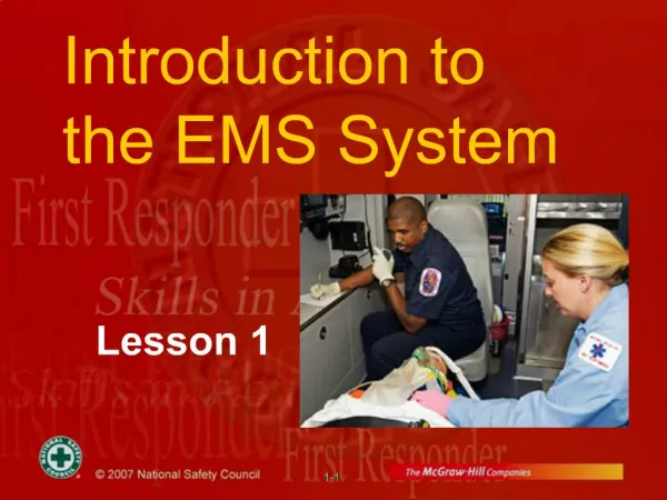 Introduction to the EMS System