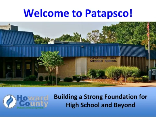 Welcome to Patapsco!