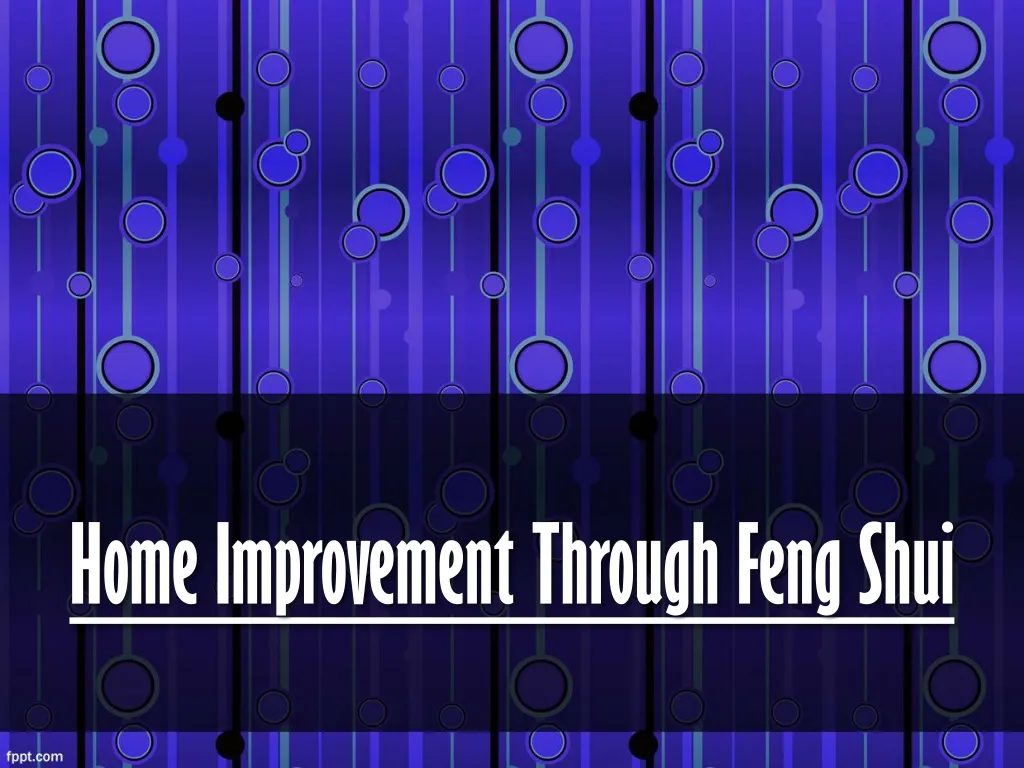 home improvement through feng shui