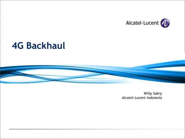 4G Backhaul