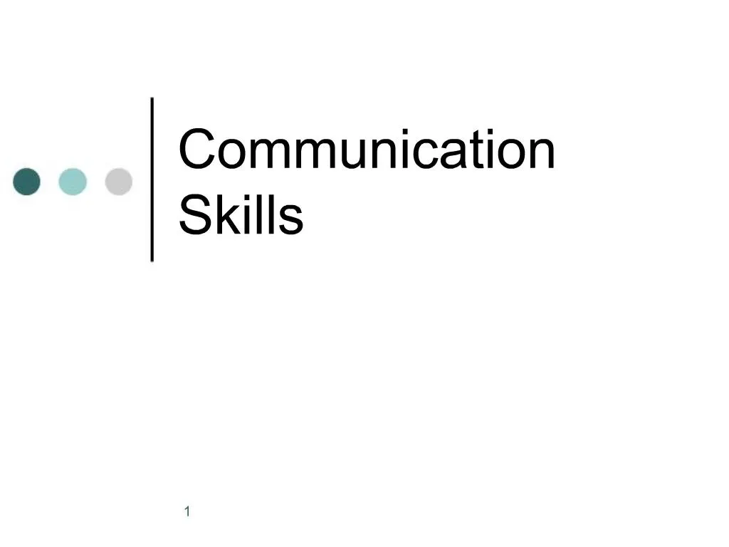 PPT - Communication Skills PowerPoint Presentation, Free Download - ID ...