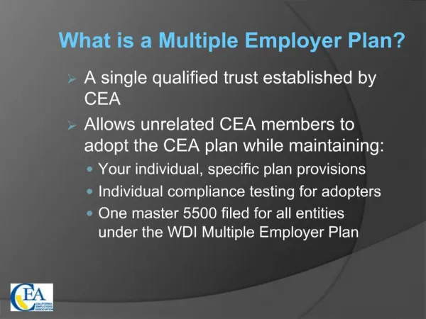 What is a Multiple Employer Plan