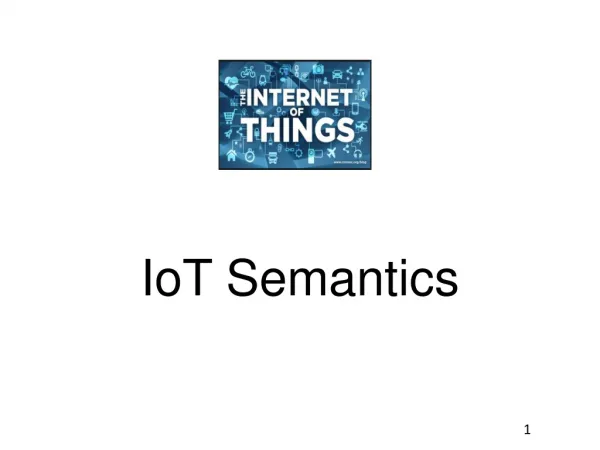 IoT Semantics