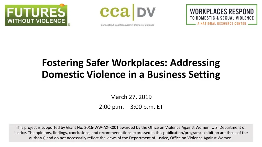 fostering safer workplaces addressing domestic violence in a business setting