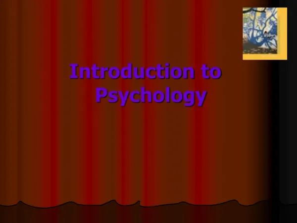 Introduction to Psychology