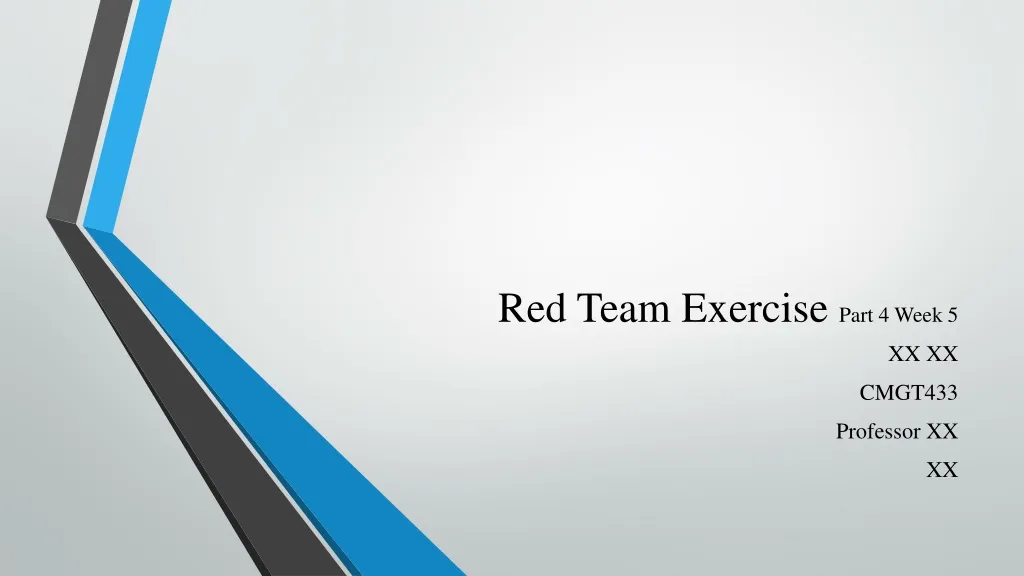 red team exercise part 4 week 5